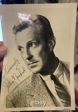 John Newland Director Actor Autographed B&W Photograph with COA about 5 x 7