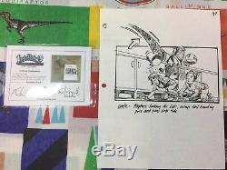 Jurassic Park Production used Jurassic Park storyboards from Phil Tippett