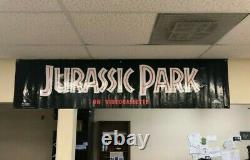 Jurassic Park VHS advertising display banner. Never opened. Example photo