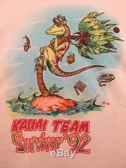 Jurassic Park Vintage 1992 Hawaii Crew XL Movie Promo Shirt