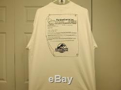 Jurassic Park Vintage 1992 Hawaii Crew XL Movie Promo Shirt