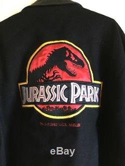 Jurassic Park Vintage Wool And Leather Jacket 1992 Rare