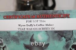 Justified Series On Set Prop Wynn Duffy s Coffee Maker COA Sony Pictures