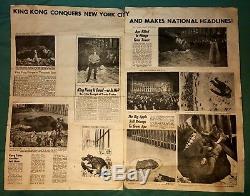 KING KONG 1976 DINO DE LAURENTIIS MAQUETTE / STATUE & NEWS PAPER 100 Made RARE