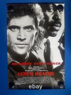 LETHAL WEAPON ORIGINAL STUDIO-PRODUCED One Sheet Movie Poster 27 x 40 (C9/C10)