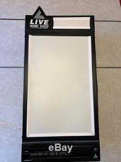 LIVE HOME VIDEO Video Store Lighted Marquee Display 31 x 14 Faux VHS