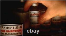 LOST TV Screen Used Prop Dharma Rx-1 Vaccine Bottles With COA