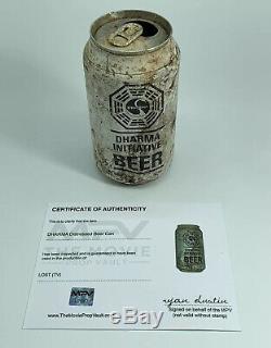 LOST TV Show Screen Used Prop Dharma Initiative Distressed Beer Can With COA
