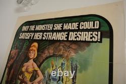 Lady Frankenstein Movie Poster 1972 Italian Horror (HSE/JSF6) 41x27 USA Release