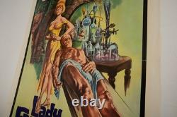 Lady Frankenstein Movie Poster 1972 Italian Horror (HSE/JSF6) 41x27 USA Release