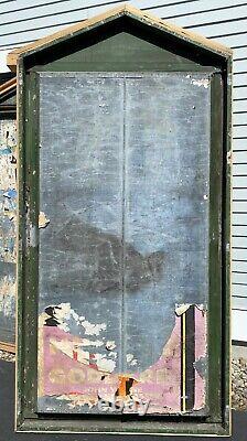 Large Architectural Three Part Screen Made from Zinc Theater Advertising Panels