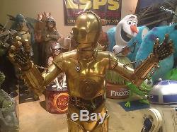 Life Size Star Wars SideShow R2D2 And C3P0 Full Size Prop Statues