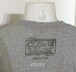 Lucasfilm STAR WARS CLONE WARS original series announcement promo tee shirt