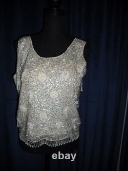 Lucille Ball Owned Worn Iridescent beaded top from Hairstylist Sydney Guilaroff