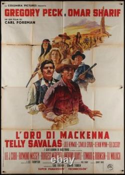 MACKENNAS GOLD 1969 Original Italian 55x78 Poster Gregory Peck Omar Sharif