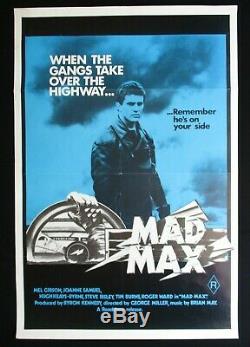 MAD MAX Original Australian movie poster Mel Gibson Hugh Keays-Byrne classic