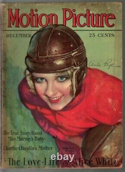 MAG Motion Picture 12/1928-Anita Page football cover by Marland Stone-Gary C