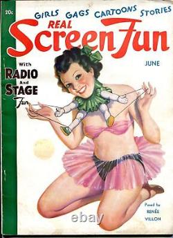 MAG Real Screen Fun 1/1936-Renee Villon-Hollywood starlets-cheesecake-FN