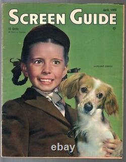 MAG Screen Guide 4/1945-Margaret O'Brien-Lauren Bacall-Gary Cooper-film info-FN