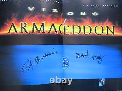 MAKING OF ARMAGEDDON FILM BOOK SIGNED by MICHAEL BAY & JERRY BRUCKHEIMER