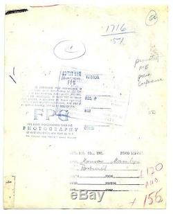 MARILYN MONROE ORIGINAL VINTAGE 1952 GELATIN SILVER PHOTO MONKEY BUSINESS PROMO