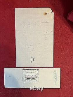 MARILYN MONROE VERY RARE ORIG 1955 PERSONAL LAUNDRY INV. WithORIG MM PROD CHECK