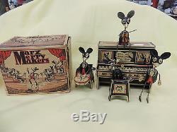 Marx Merry Makers With The Original Box, Circa 1930, Louis Marx & Co, It Works