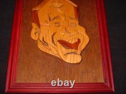 MEL BROOKS Incredible Wood Carved Artwork from Comedy Shrine 12.25' x 10