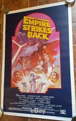 MINT ROLLED! ORIGINAL 1982 THE EMPIRE STRIKES BACK 27x41 STAR WARS MOVIE POSTER