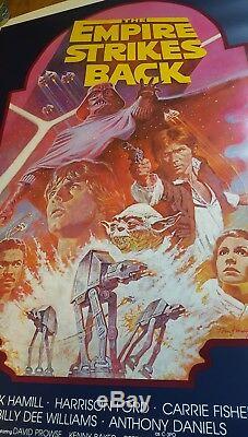 MINT ROLLED! ORIGINAL 1982 THE EMPIRE STRIKES BACK 27x41 STAR WARS MOVIE POSTER