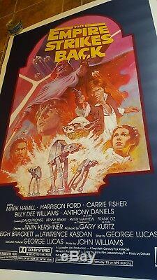 MINT ROLLED! ORIGINAL 1982 THE EMPIRE STRIKES BACK 27x41 STAR WARS MOVIE POSTER