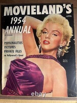 Marilyn Monroe Movielands 1954 Annual Great Color Photo Cover Magazine Nice