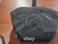 Marilyn Monroe Owned & Used Black Knit Corde Handbag purse from Sydney Guilaroff