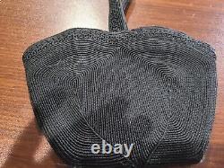 Marilyn Monroe Owned & Used Black Knit Corde Handbag purse from Sydney Guilaroff