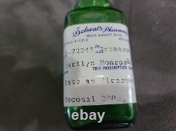 Marilyn Monroe Owned & Used glass RX bottle with no top from Hairstylist Friend