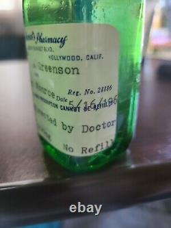 Marilyn Monroe Owned & Used glass RX bottle with top from Secretary May Reis