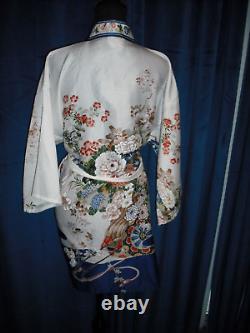 Marilyn Monroe Owned Worn 50's Blue & White Silk Kimono friend Sydney Guilaroff