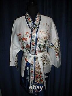 Marilyn Monroe Owned Worn 50's Blue & White Silk Kimono friend Sydney Guilaroff