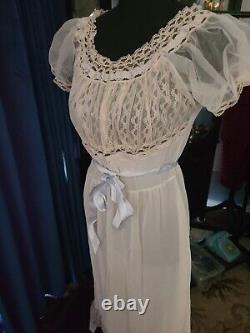 Marilyn Monroe Owned Worn 50's White Lace Nightgown & Petticoat Sydney Guilaroff