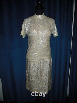 Marilyn Monroe Owned Worn 50's White Sequin 2 PC Outfit friend Sydney Guilaroff