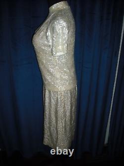 Marilyn Monroe Owned Worn 50's White Sequin 2 PC Outfit friend Sydney Guilaroff