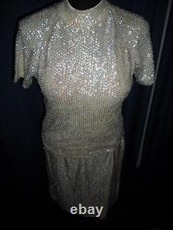 Marilyn Monroe Owned Worn 50's White Sequin 2 PC Outfit friend Sydney Guilaroff