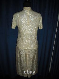 Marilyn Monroe Owned Worn 50's White Sequin 2 PC Outfit friend Sydney Guilaroff