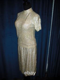 Marilyn Monroe Owned Worn 50's White Sequin 2 PC Outfit friend Sydney Guilaroff