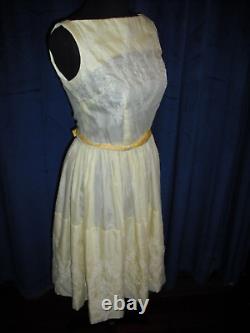 Marilyn Monroe Owned Worn 50's Yellow Sleeveles Cotton Dress Sydney Guilaroff