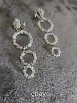 Marilyn Monroe Owned/Worn Clear Crystal Bead Earrings from Sydney Guilaroff