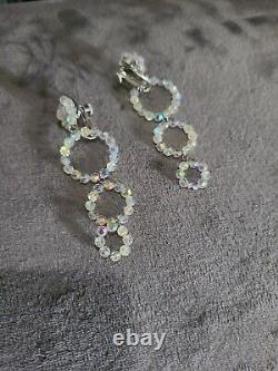 Marilyn Monroe Owned/Worn Clear Crystal Bead Earrings from Sydney Guilaroff