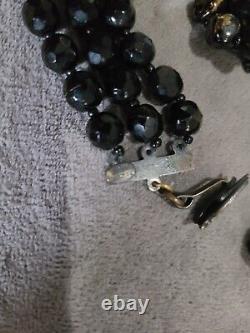 Marilyn Monroe Owned/Worn Josef Morton Black Necklace Set Secretary May Reis