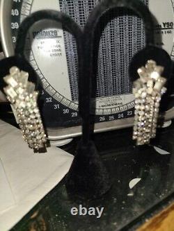 Marilyn Monroe Owned/Worn Rhinestone Clip-On Earrings from Sydney Guilaroff