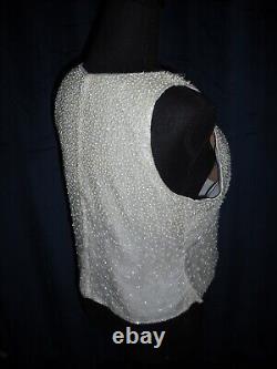 Marilyn Monroe Owned Worn Sleeveless Pearl Beaded Top friend Sydney Guilaroff